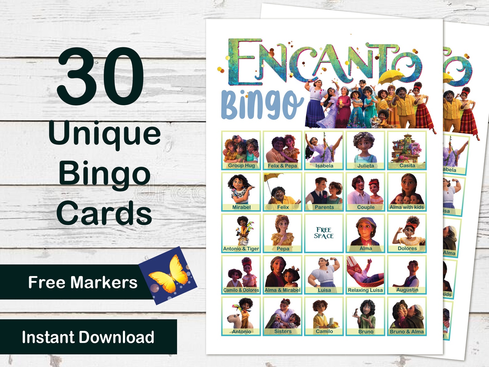 encanto-bingo-game-30-cards-encanto-movie-birthday-party-game-etsy-canada