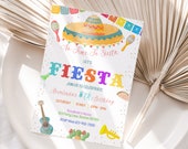 Editable Fiesta Birthday Invitation Mexican Fiesta Theme Party Invite Template Kids Fiesta Party Let 39 s Fiesta Instant Digital Printable F02