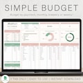 Budget Spreadsheet Budget Planner Budget Template Monthly Budget Tracker Simple Budget Google Sheets Budgeting Personal Finance Tracker