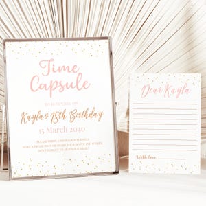 Onederful Time Capsule Card Isnt She Lovely Isnt She Onederful Time Capsule Sign Decor First Birthday Party Game Decoration EDITABLE O01