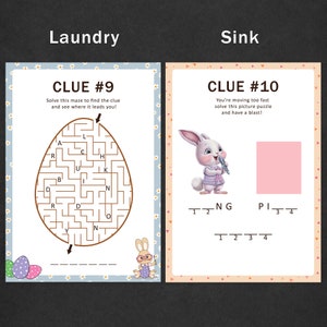 Easter Scavenger Hunt for Teens Easter Egg Hunt Clues Older Kids Easter Bunny Escape Room Easter Basket Treasure Hunt Indoor Game PRINTABLE image 8