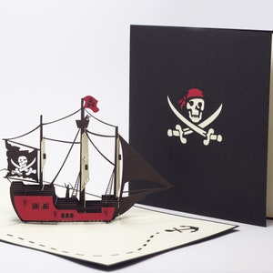 Handmade Varieties of Ships Pop Up cards for Father's Day, Birthday, Thank you, Get Well, 3D Cards, Origami Cards