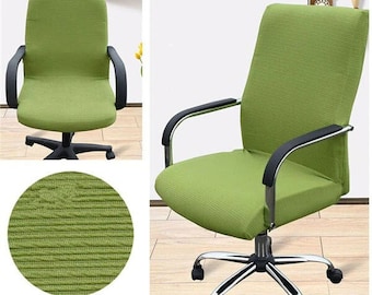 Details about   Bar Computer Chairs Spandex Chair Cover Home Textile Seat Cover Backrest Cover 
