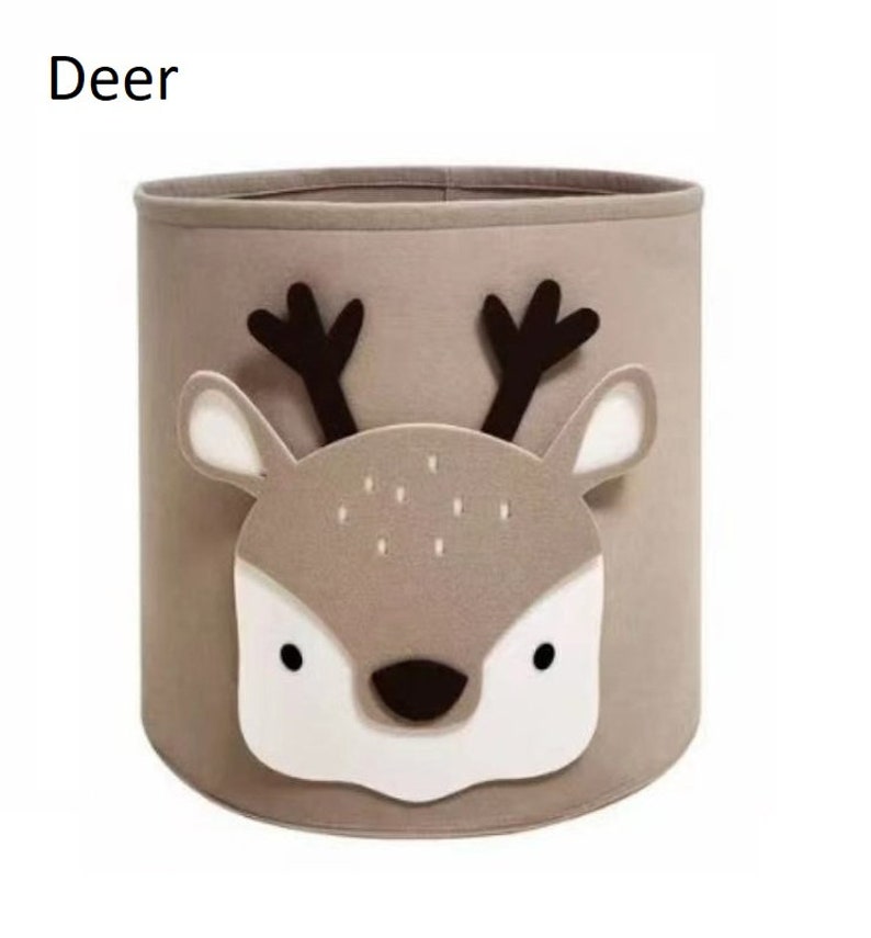 SALE Minimalist Toy Storage Basket/ Animal Theme Toy Hamper/ Etsy