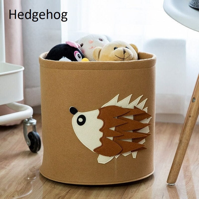 SALE Minimalist Toy Storage Basket/ Animal Theme Toy Hamper/ Etsy