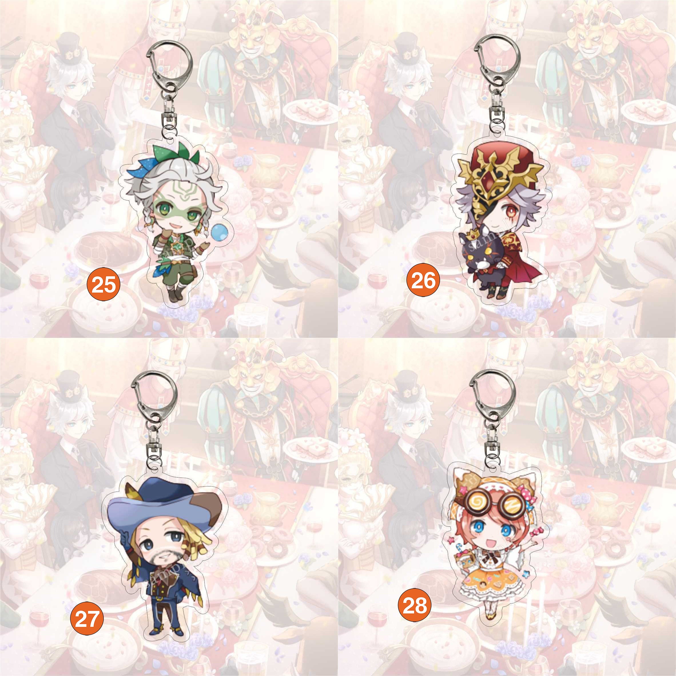 Identity V Game Accessories Acrylic Keychain 2pcs buy 1 Get 1 Etsy