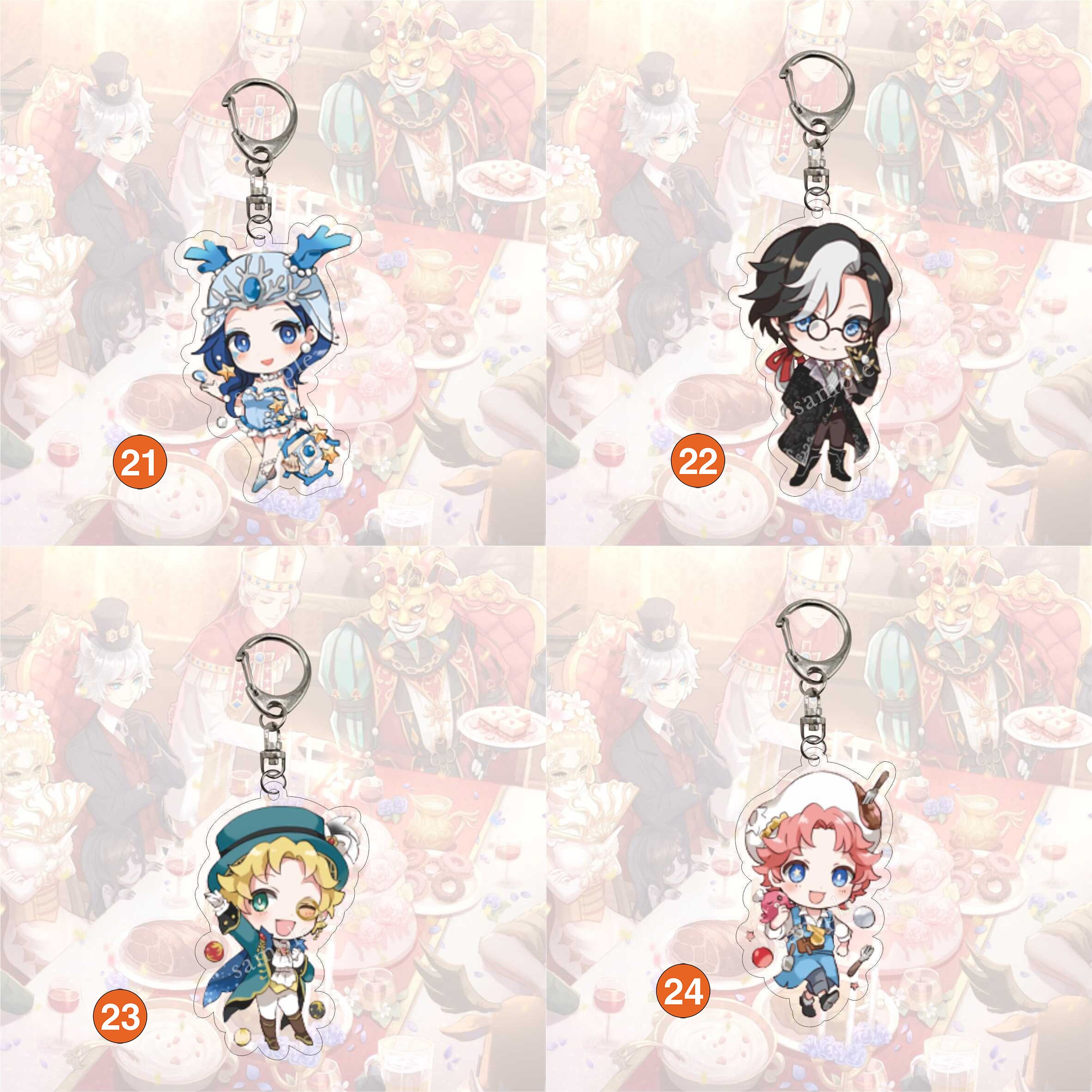 Identity V Game Accessories Acrylic Keychain 2pcs buy 1 Get 1 Etsy