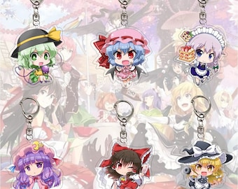 Set of 2pcs - Touhou Project Accessories Acrylic Keychain Charm