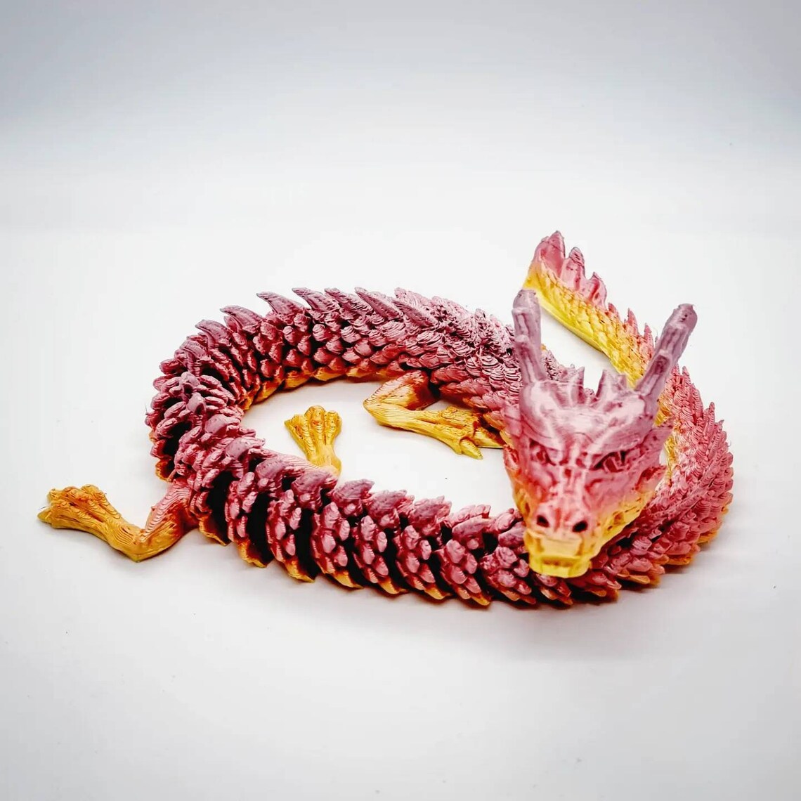 3D Printed Dragon Flexi Dragon Sensory Toy ASMR Fidget Etsy