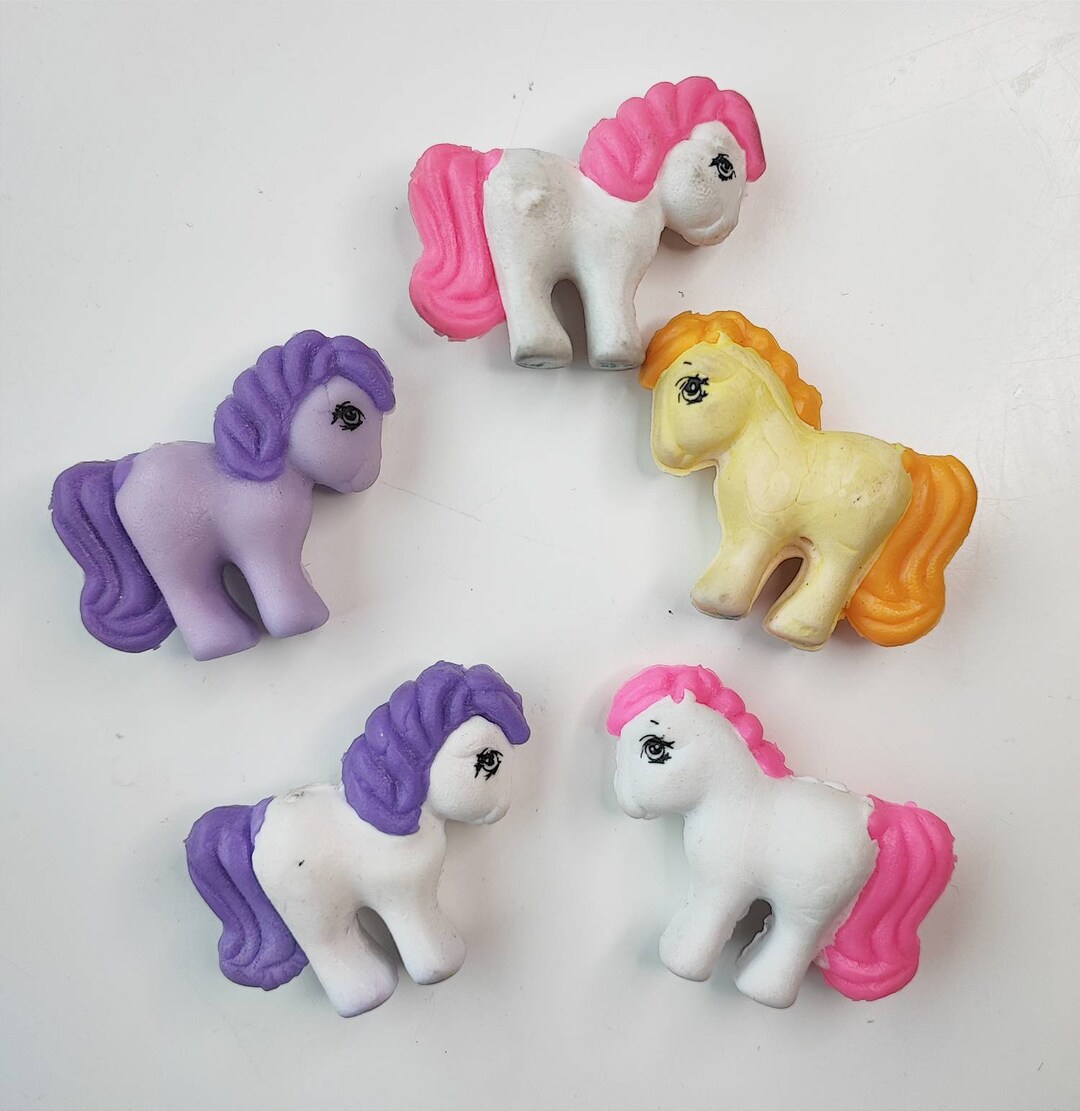 Vintage My Little Pony Erasers Eraser 90s 80s Generation 1 G1 Etsy