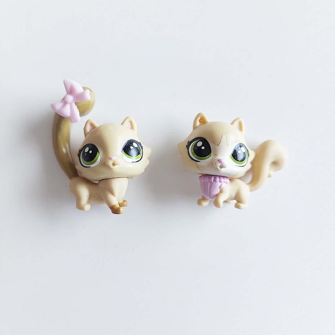 2 Kittens Littlest Pet Shop Cat Kitten G3 G2 Figures LPS Etsy