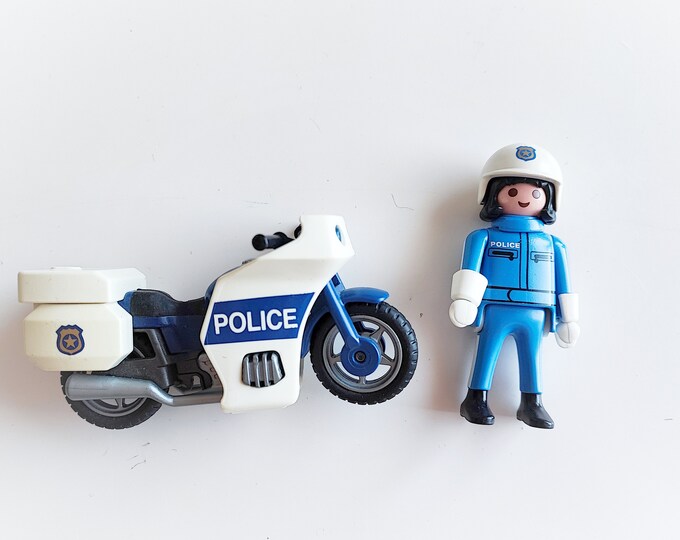 playmobil police motorbike