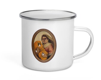Guillermo Saving Sam Enamel Mug