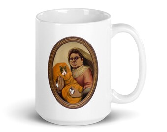 Guillermo Saving Sam White glossy mug