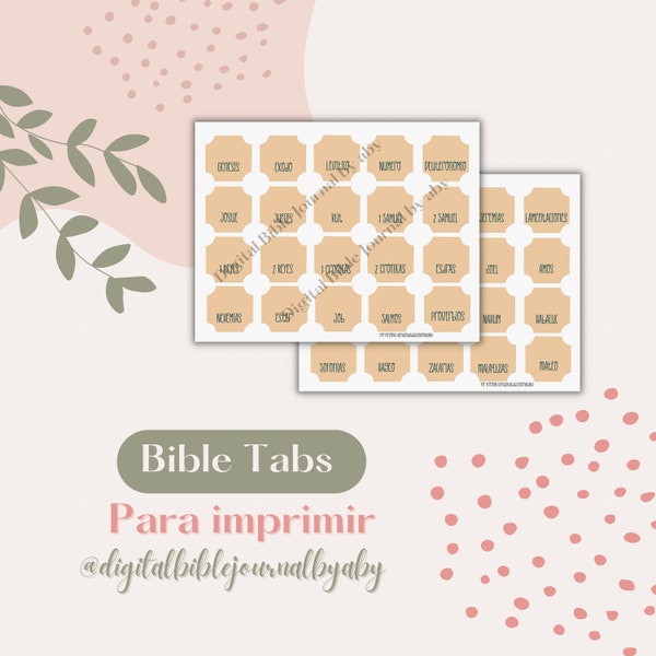 Bible Tabs Crema