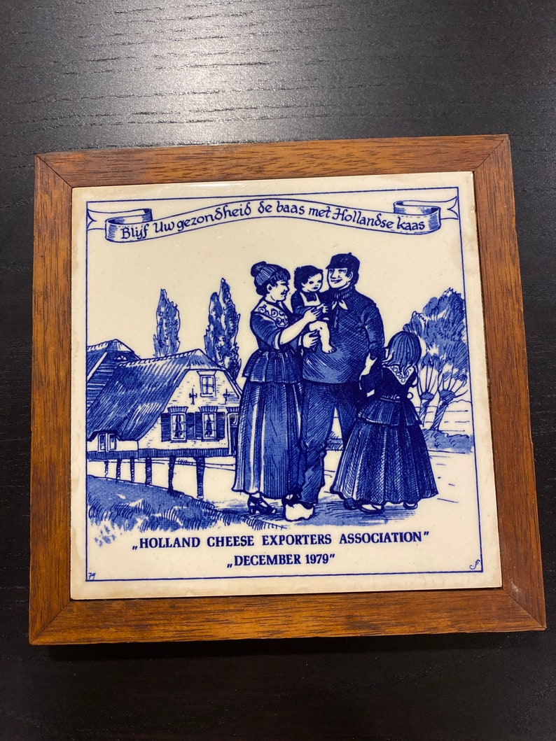 Vintage Holland Cheese Exporters Association trivet December 1979 image 2