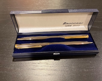 Vintage Ballograf Serie 2000 Pen and Pencil Set; made in Sweden