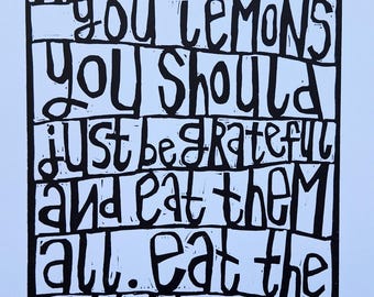 Eat the Lemon Skins