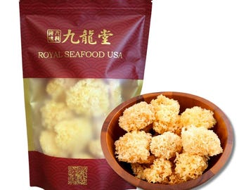 Royal Seafood USA Premium Natural Tremella snow fungus Fuciformis 4oz 九龍堂 漳州雪耳 小朵 泡发大
