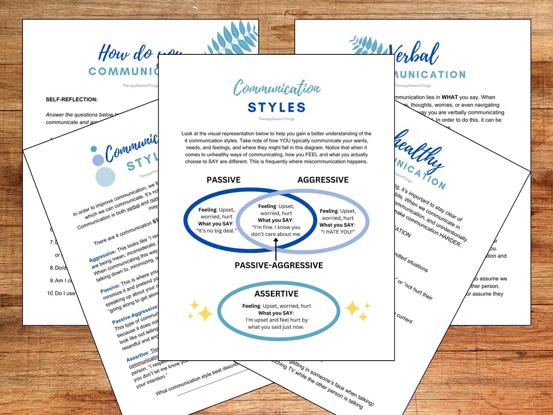CBT Worksheets: Improve Communication, Learn Healthy Assertive Language ...