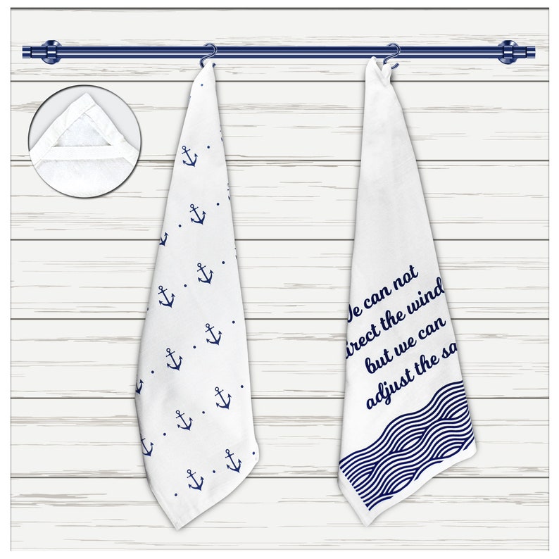 Flour Sack Kitchen Towel - Set of 2 - Beach Theme