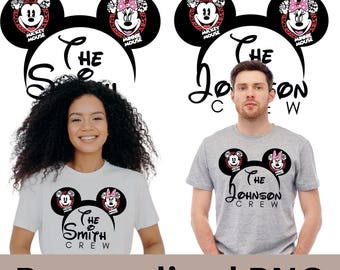 Disney Family Vacation Personalized PNG