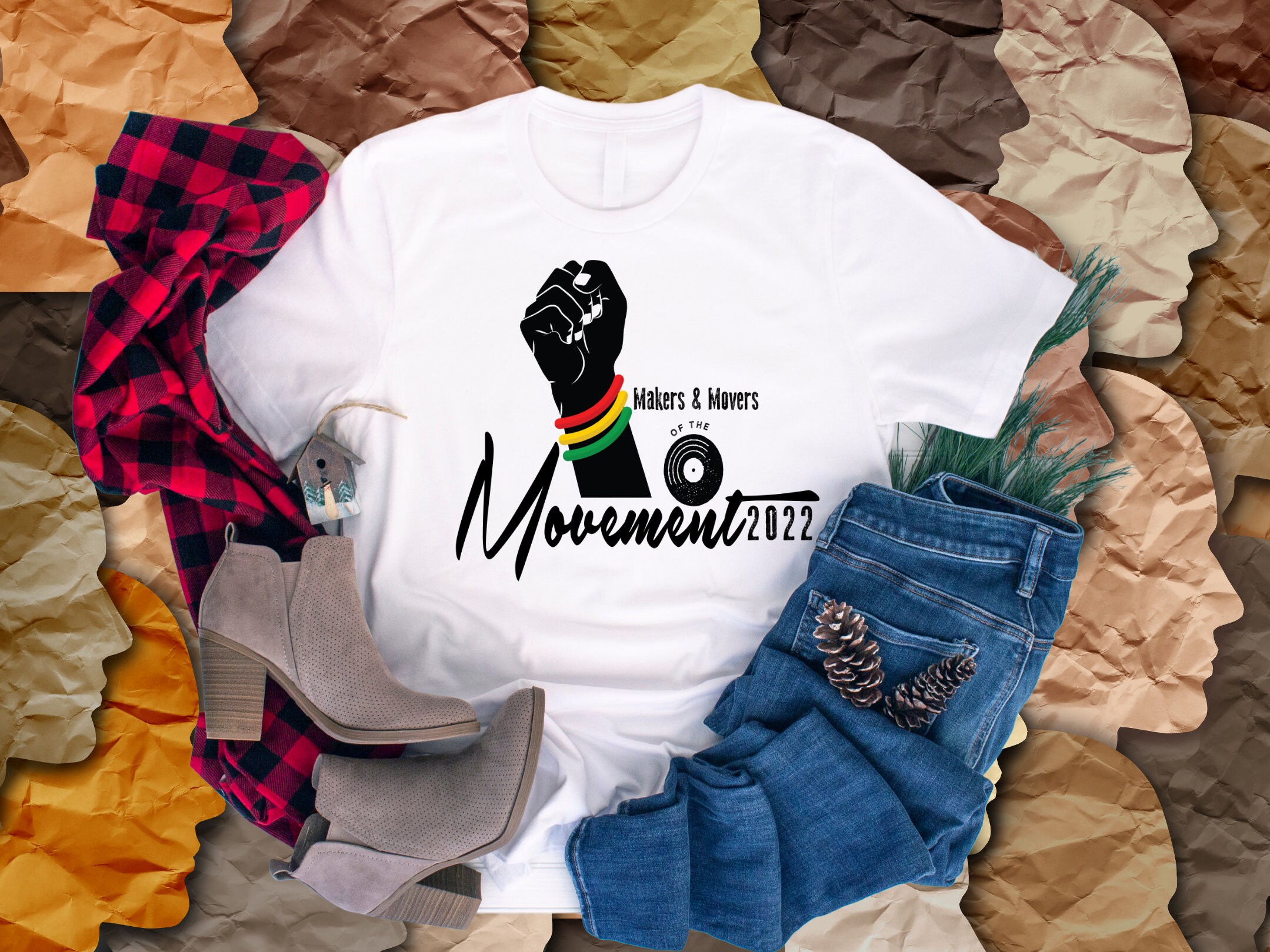 Power and Movement T-shirt Design Png 