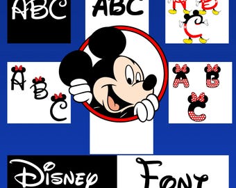 6 Different kinds of Disney Font | png files plus more