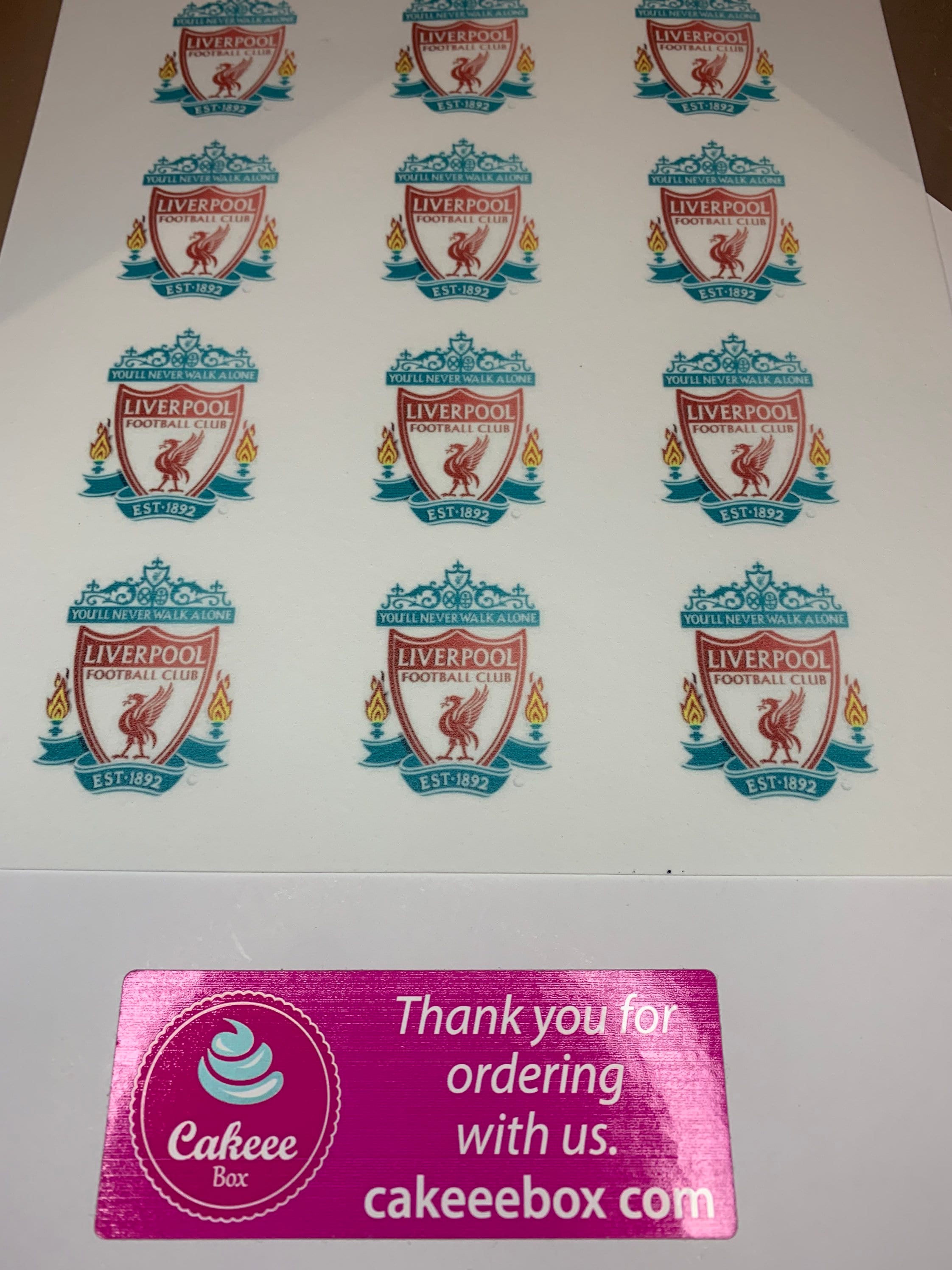 12 Liverpool Cupcake Toppers Etsy