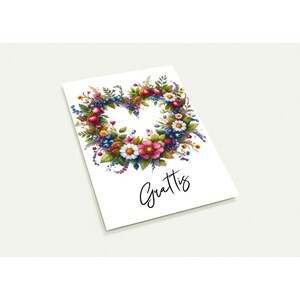 Lot de 10 cartes de vœux 'Grattis'