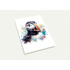 Lot de 10 cartes postales 'Puffin'