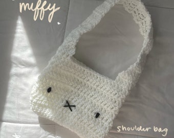 Miffy bunny crochet shoulder bag