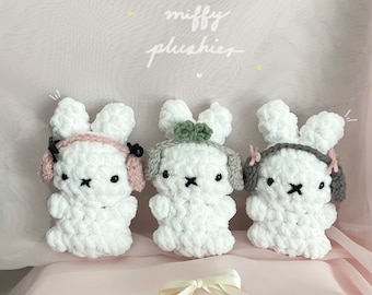 Crochet miffy bunny amigurumi plush