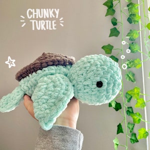 Sea turtle crochet plush
