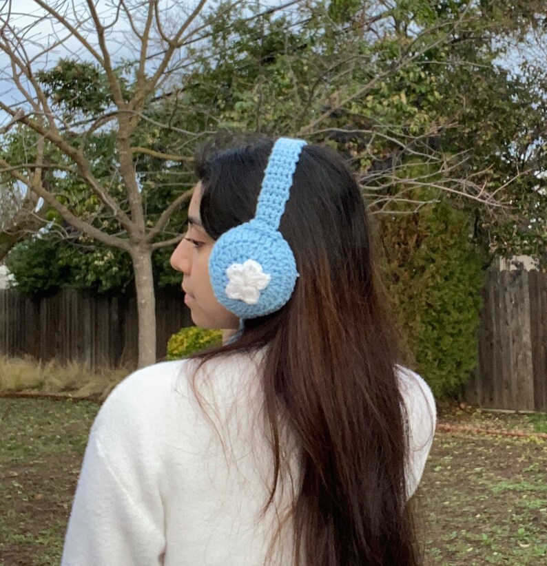 Crochet Heart Ear Muffs Etsy