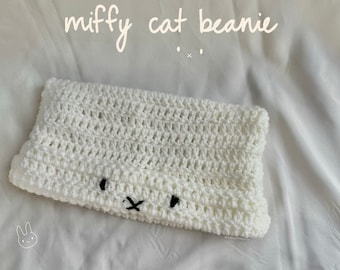 Miffy bunny crochet cat beanie