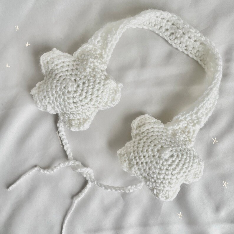 Crochet heart ear muffs image 7