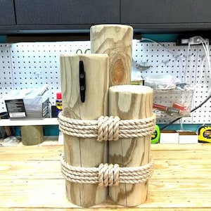 SHORE PILINGS 19&quot;, for an adorable and very &quot;nautical&quot; theme. (Single left side piling).