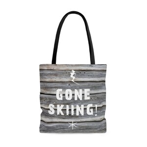 Gone Skiing Tote Bag
