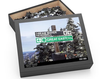 Dream Maker Killington Puzzle (120, 252, 500-Piece), Customizable Puzzle, Skiing Gift, Winter Puzzle, Holiday Family Puzzle, Christmas Gifts