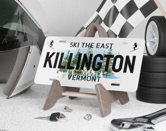 Killington - Matrícula personalizada, accesorios para esquiar, matrícula personalizada, regalos de esquí, letrero de esquí, regalo para esquiadores