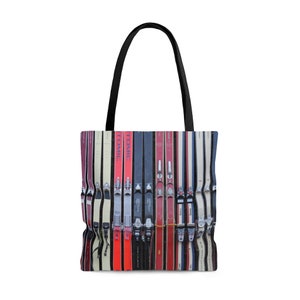 Vintage Skis Tote Bag