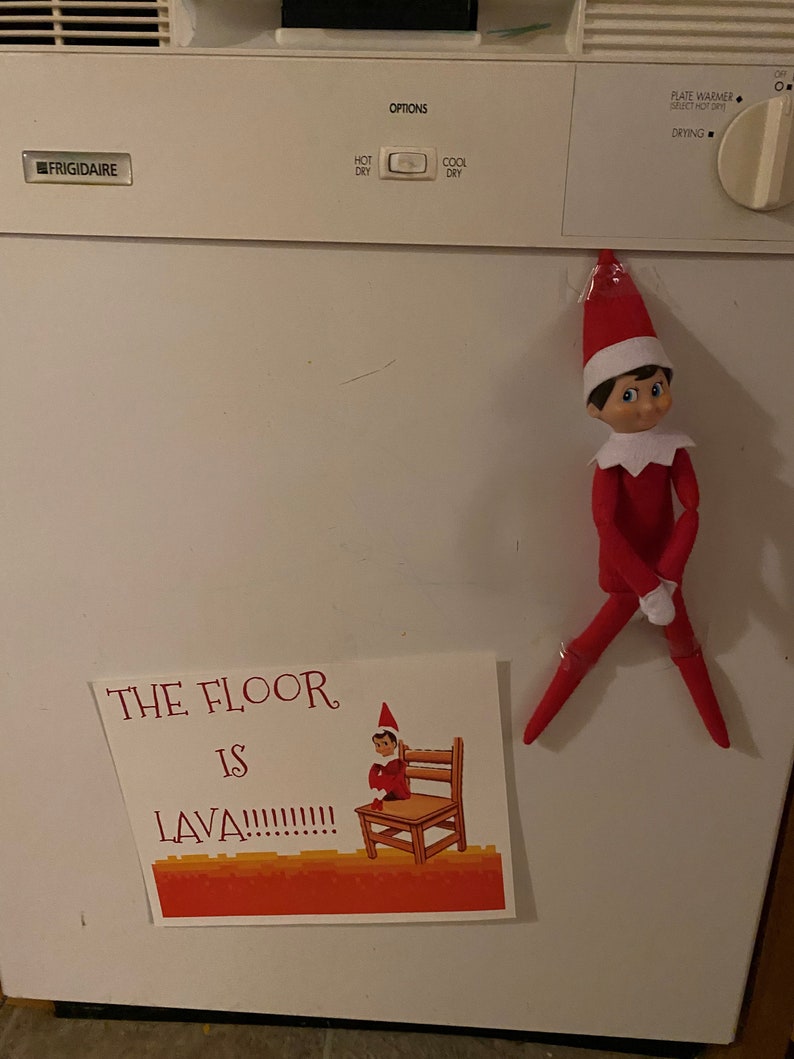 Elf on the Shelf Floor is Lava Game Download Etsy