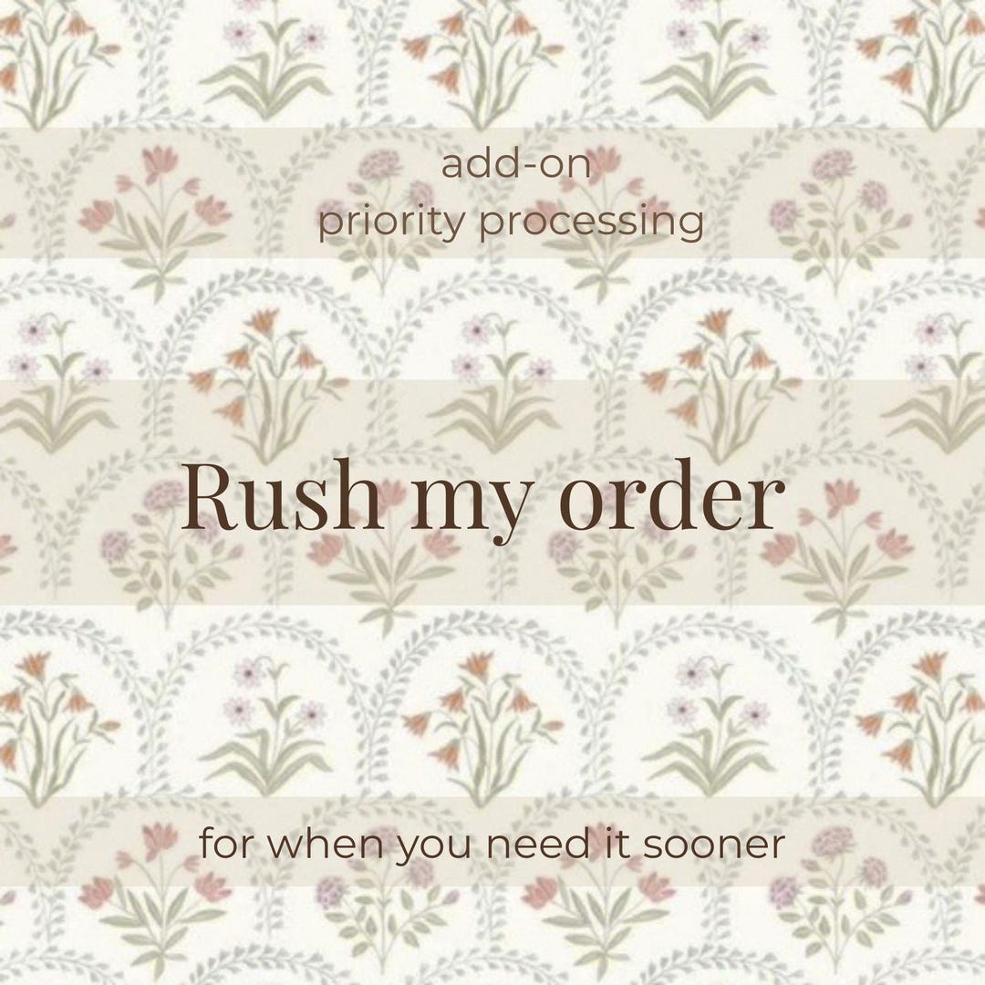 Rush My Order Add-on | Priority Processing | Skip the Queue | Handmade ...