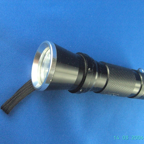 Extrahelle Power-LED-Taschenlampe mit 1-Watt-LED, 75 lm