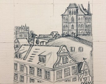 Rostock, above the rooftops