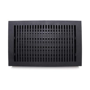 8&quot;x14&quot; Cast Aluminum Vent Cover | Matte Black | Heavy Duty Floor Register by Caststo | Air Control | No Plastic | Overall 10&quot;x16&quot;-Model-Rock