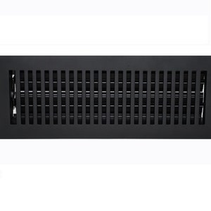 4&quot;x14&quot; Solid Cast Aluminum Vent Cover | Walkable Heavy Duty Floor Register | Air Control | No Plastic | Overall 6&quot;x16&quot; -Rock Pattern