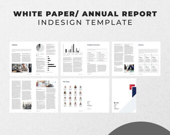 Professional A4 Business Report Brochure Template for Adobe InDesign