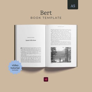 A5 Book Formatting Template | Adobe InDesign Interior Layout (Digital Download)